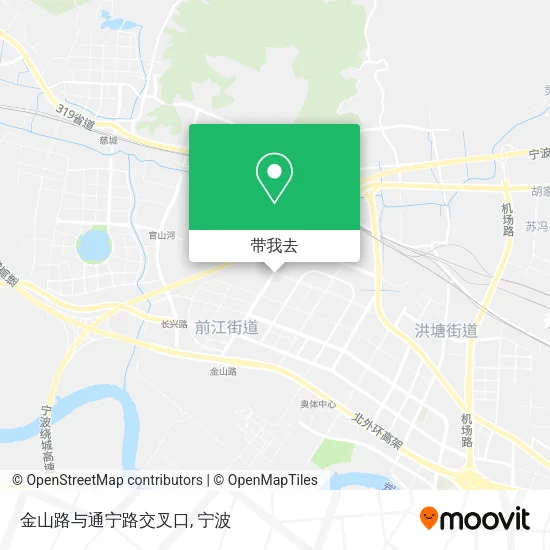 金山路与通宁路交叉口地图