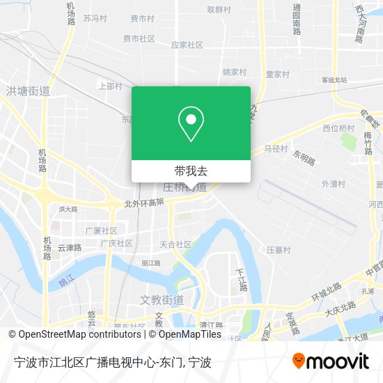 宁波市江北区广播电视中心-东门地图