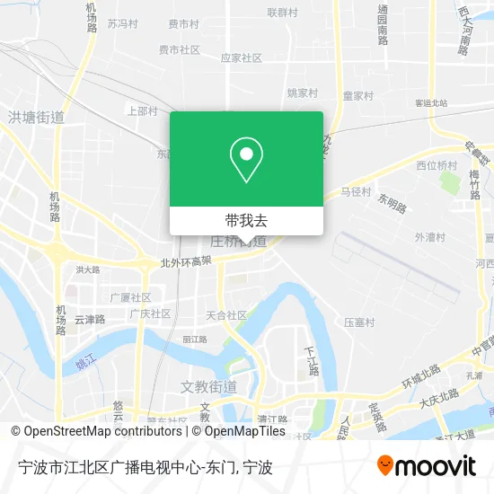 宁波市江北区广播电视中心-东门地图