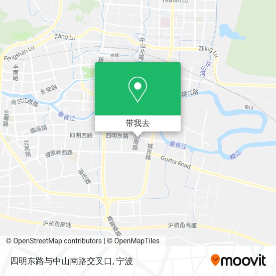 四明东路与中山南路交叉口地图