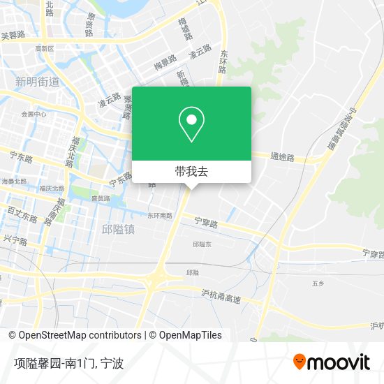 项隘馨园-南1门地图
