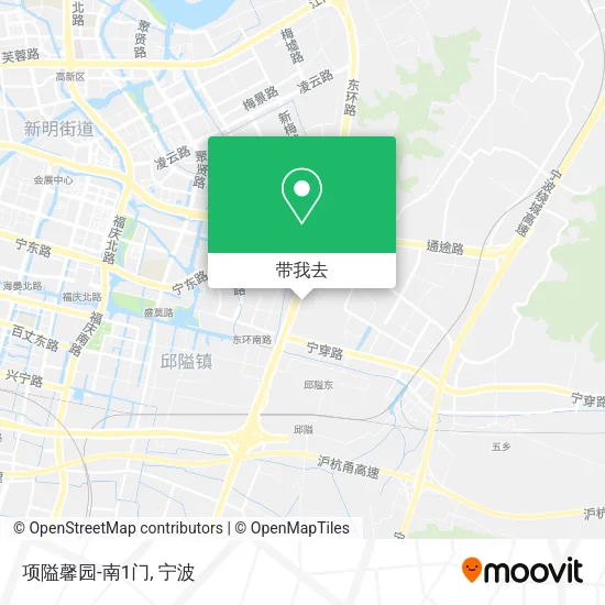 项隘馨园-南1门地图