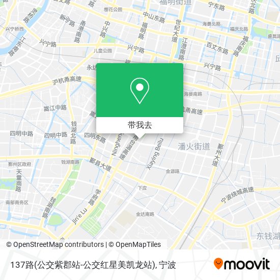 137路(公交紫郡站-公交红星美凯龙站)地图