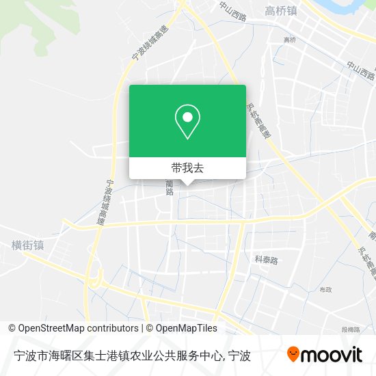 宁波市海曙区集士港镇农业公共服务中心地图