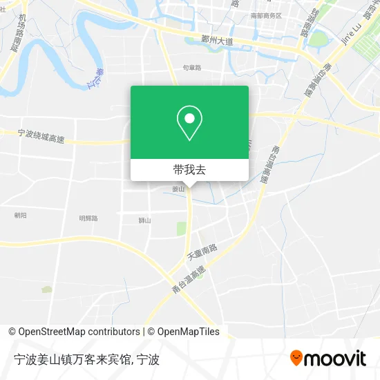 宁波姜山镇万客来宾馆地图