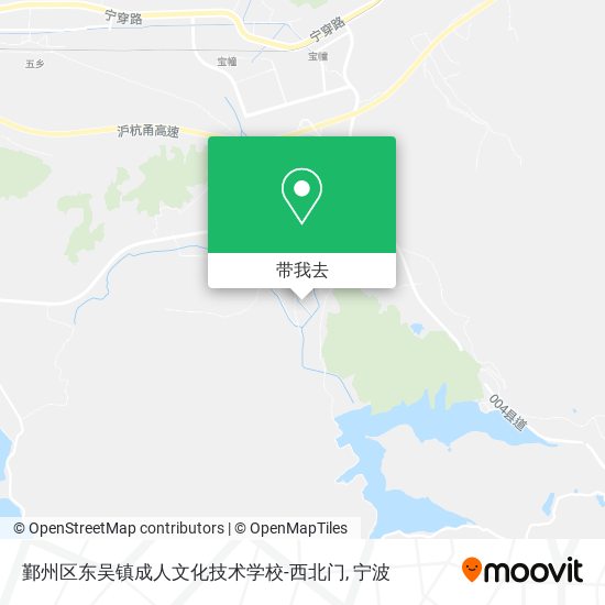 鄞州区东吴镇成人文化技术学校-西北门地图