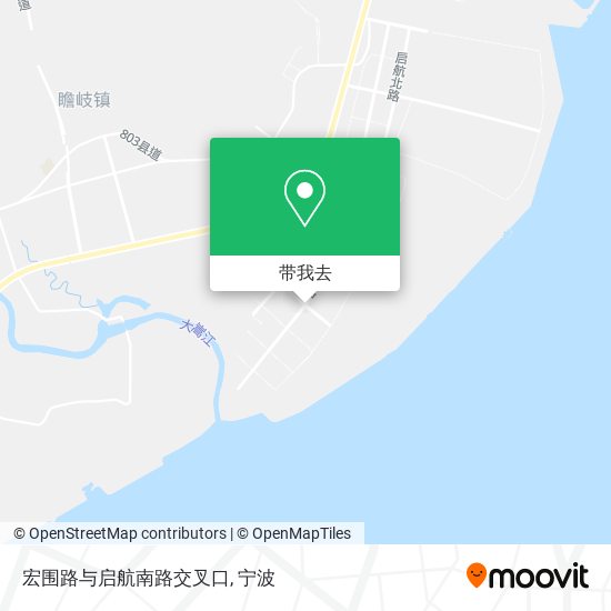 宏围路与启航南路交叉口地图