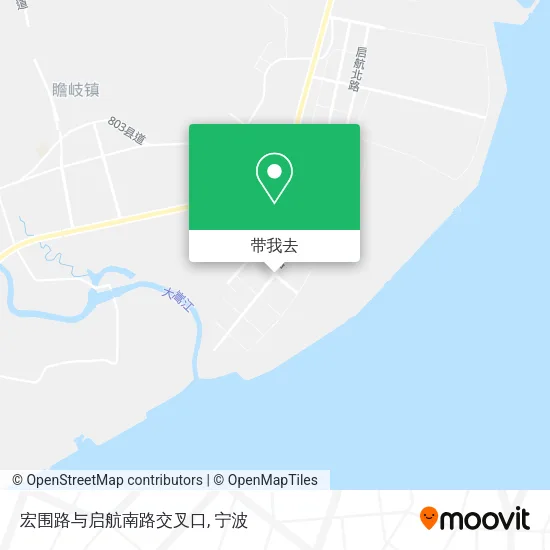 宏围路与启航南路交叉口地图