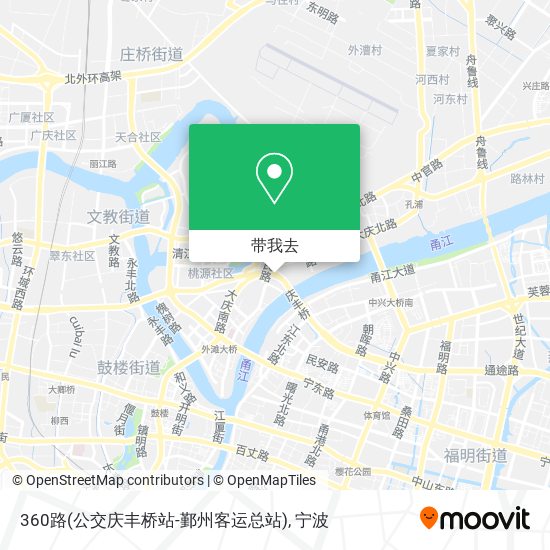360路(公交庆丰桥站-鄞州客运总站)地图