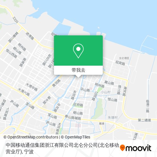 中国移动通信集团浙江有限公司北仑分公司(北仑移动营业厅)地图
