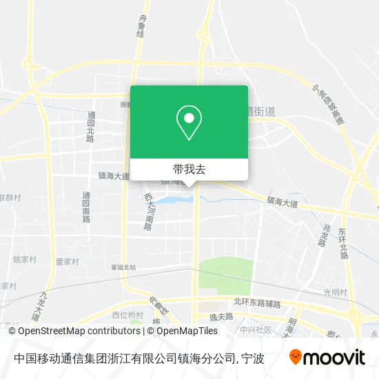 中国移动通信集团浙江有限公司镇海分公司地图