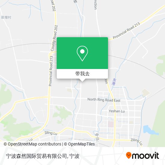 宁波森然国际贸易有限公司地图