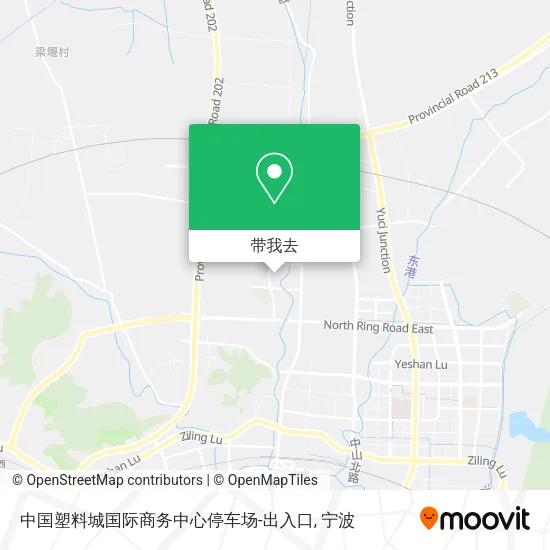 中国塑料城国际商务中心停车场-出入口地图