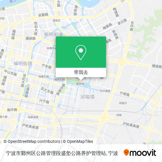 宁波市鄞州区公路管理段盛垫公路养护管理站地图