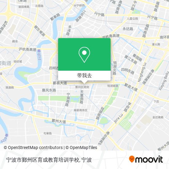 宁波市鄞州区育成教育培训学校地图