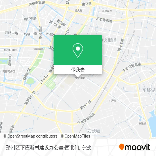 鄞州区下应新村建设办公室-西北门地图