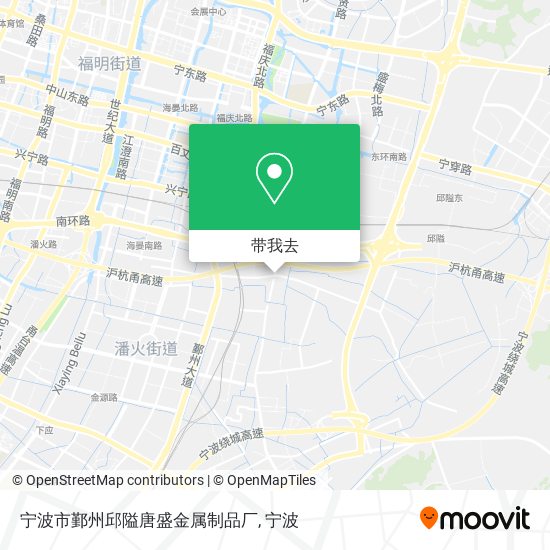 宁波市鄞州邱隘唐盛金属制品厂地图