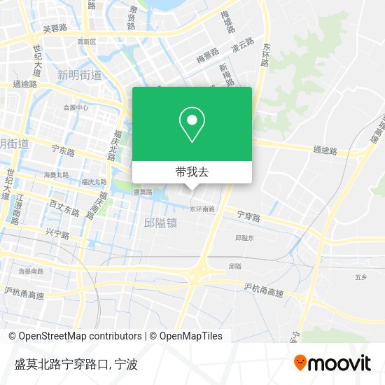 盛莫北路宁穿路口地图