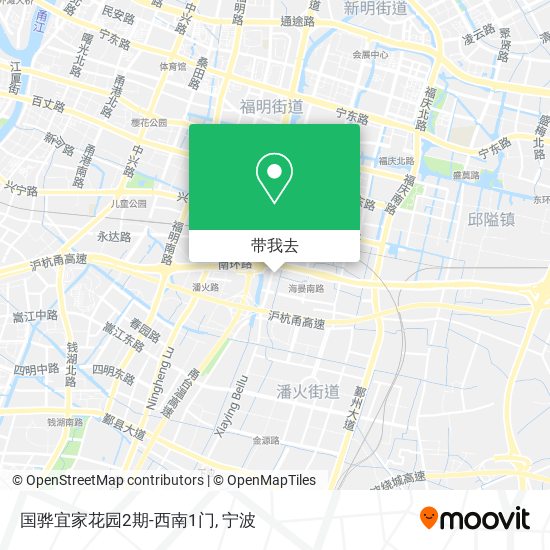 国骅宜家花园2期-西南1门地图
