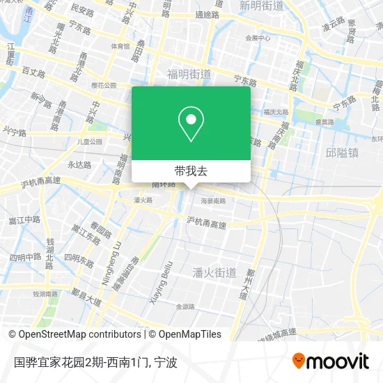 国骅宜家花园2期-西南1门地图
