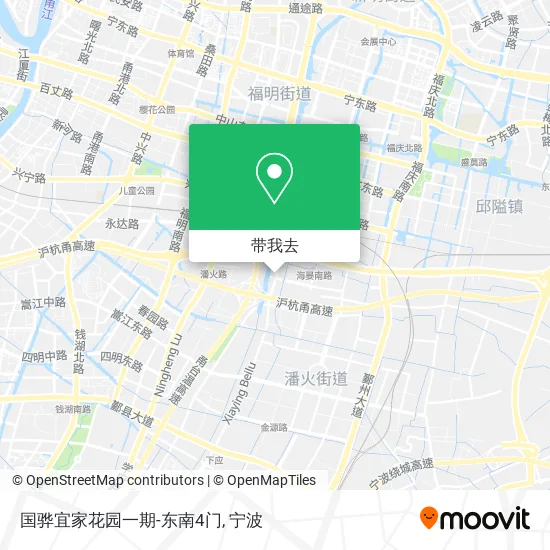 国骅宜家花园一期-东南4门地图