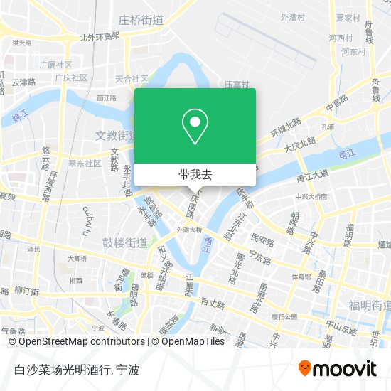 白沙菜场光明酒行地图