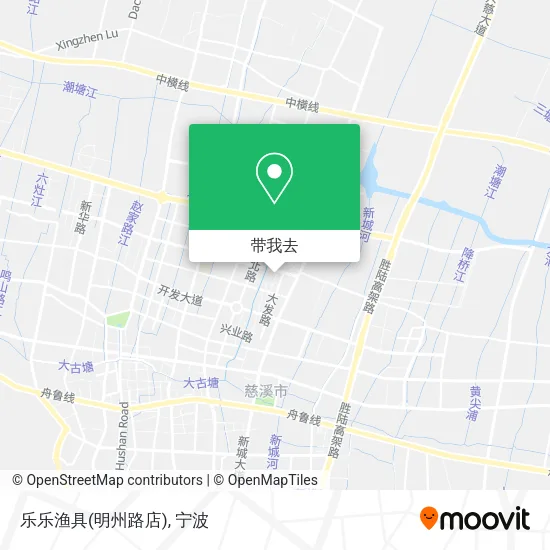 乐乐渔具(明州路店)地图