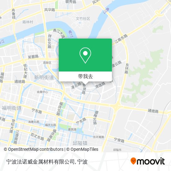 宁波法诺威金属材料有限公司地图