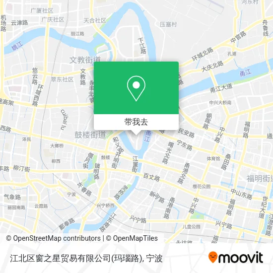 江北区窗之星贸易有限公司(玛瑙路)地图