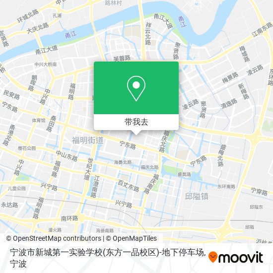 宁波市新城第一实验学校(东方一品校区)-地下停车场地图