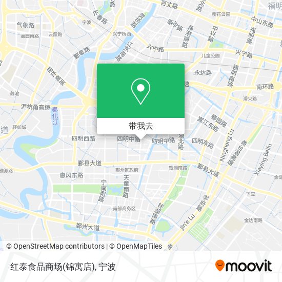 红泰食品商场(锦寓店)地图