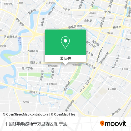中国移动动感地带万里西区店地图