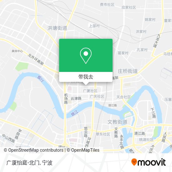 广厦怡庭-北门地图