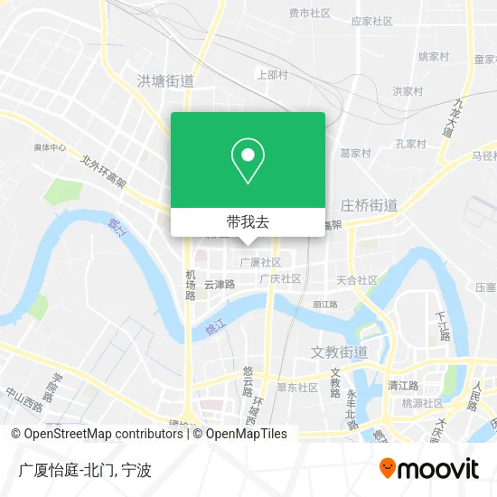 广厦怡庭-北门地图
