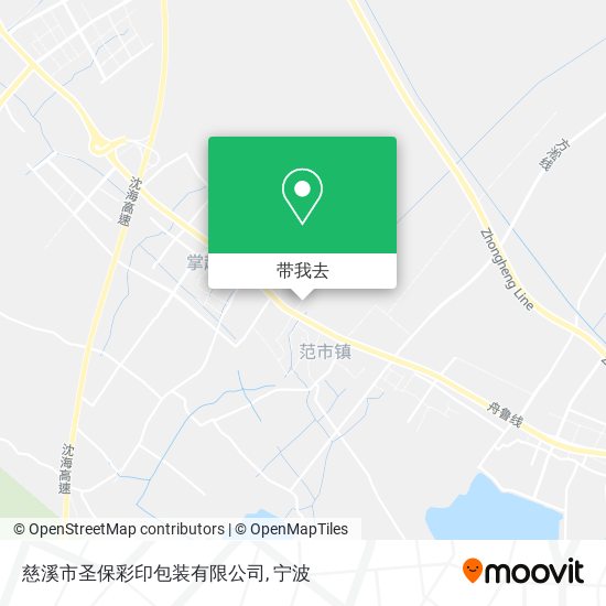 慈溪市圣保彩印包装有限公司地图