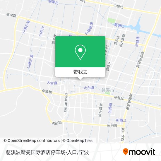 慈溪波斯曼国际酒店停车场-入口地图