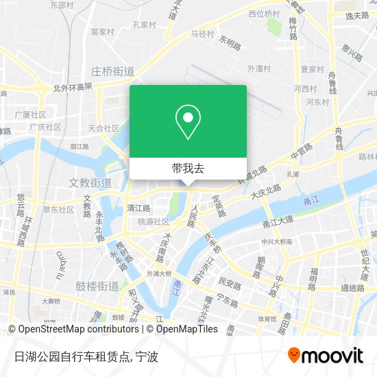 日湖公园自行车租赁点地图