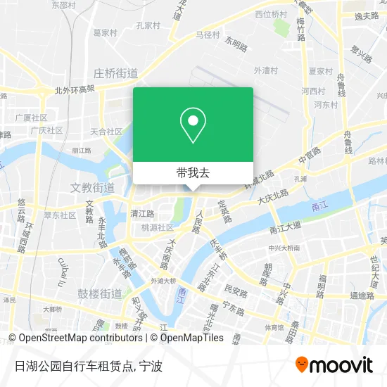 日湖公园自行车租赁点地图