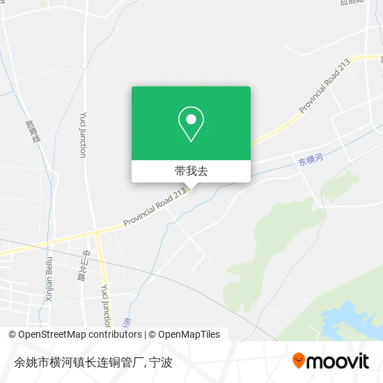 余姚市横河镇长连铜管厂地图