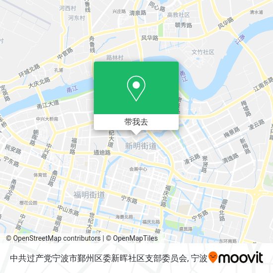 中共过产党宁波市鄞州区委新晖社区支部委员会地图