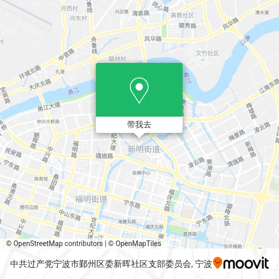 中共过产党宁波市鄞州区委新晖社区支部委员会地图
