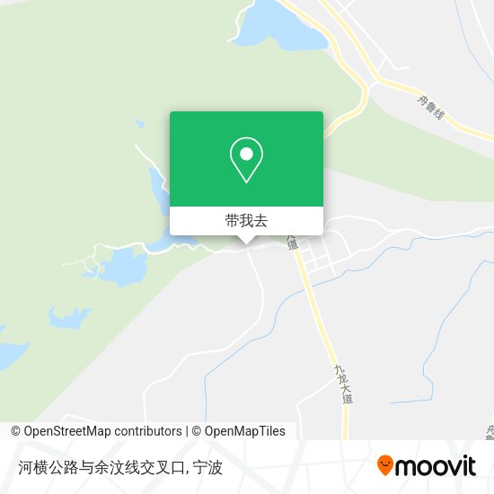 河横公路与余汶线交叉口地图