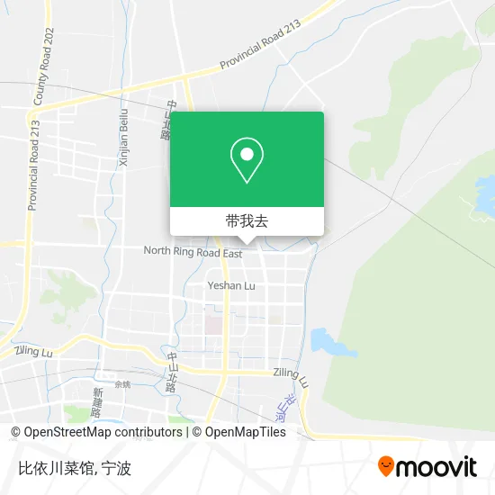 比依川菜馆地图