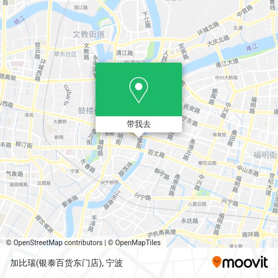 加比瑞(银泰百货东门店)地图