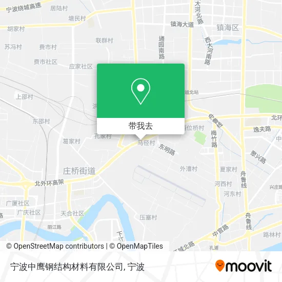宁波中鹰钢结构材料有限公司地图