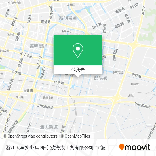 浙江天星实业集团-宁波海太工贸有限公司地图