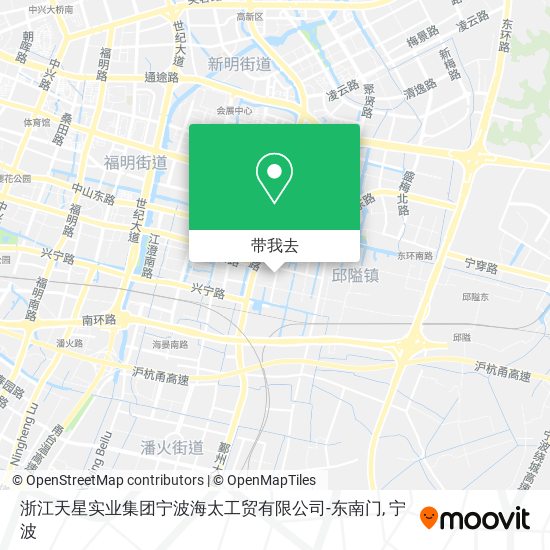 浙江天星实业集团宁波海太工贸有限公司-东南门地图