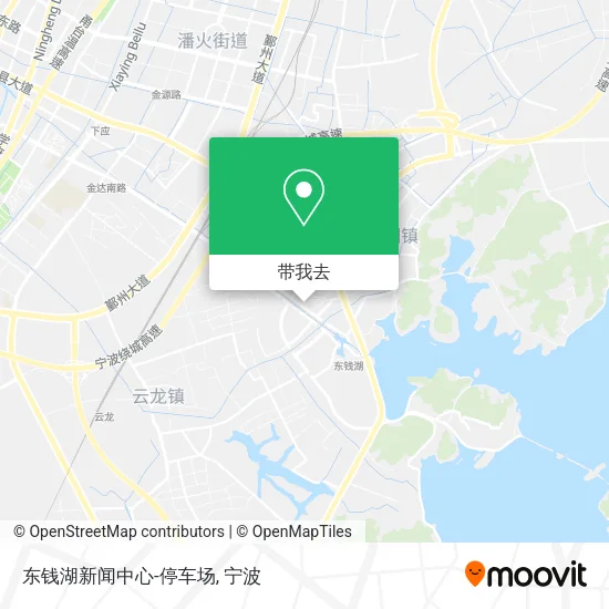 东钱湖新闻中心-停车场地图