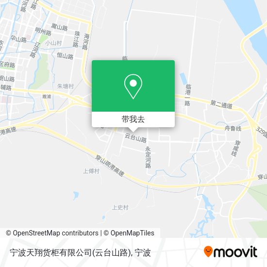 宁波天翔货柜有限公司(云台山路)地图