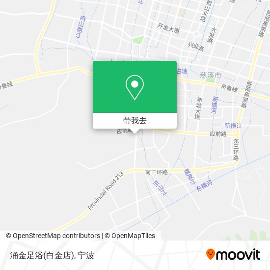 涌金足浴(白金店)地图